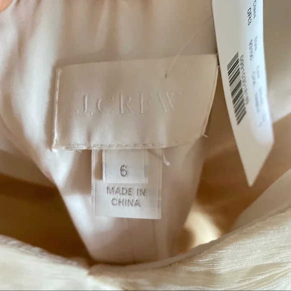 J. Crew Wedding Heidi Silk Chiffon Dress Champagne - Picture 4 of 9